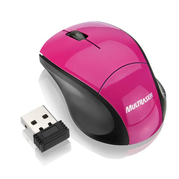 Mouse Wireless Óptico Led 1000 Dpis Mo151 Multilaser